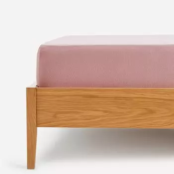 Простыня Plataband 30 см Фланель El Corte Ingls, малина