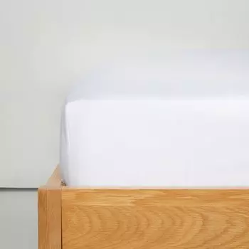 Простыня плоская на подкладке 40 см. Перкаль хлопок 200 нитей. El Corte Ingls, белый