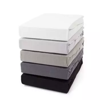 Простыня премиум-класса 140х200 см - 160х220 см - черная - трикотаж 190 г/м Mskaan