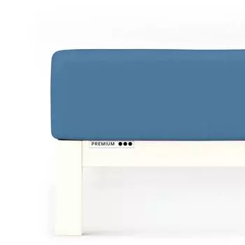 Простыня премиум класса Schlafgut, синий