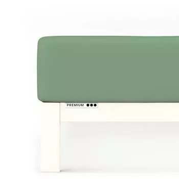 Простыня премиум класса Schlafgut, зеленый