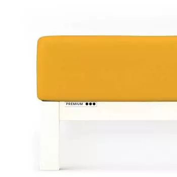 Простыня премиум класса Schlafgut, желтый
