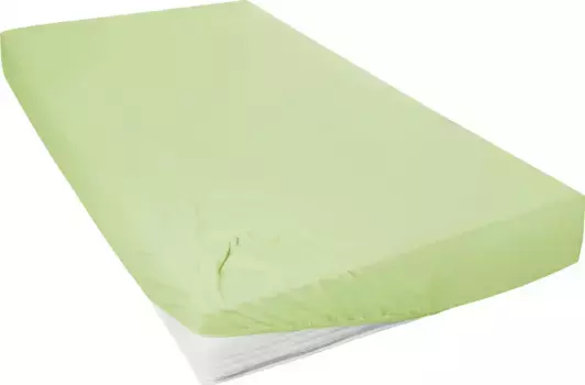 Простыня Primera "Мако-Фейнджерси" хлопковая 180-200х200 см, 1 шт., зеленый