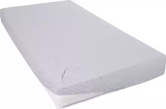 Простыня Primera "Мако из тонкого трикотажа", подходит для стандартных матрасов 140-160х200 см, 1 шт., светло-серый