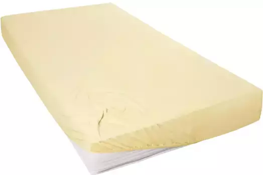 Простыня Primera "Мако из тонкого трикотажа", подходит для стандартных матрасов 140-160х200 см, 1 шт., цвет pfirsich