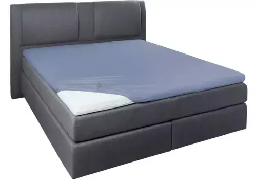 Простыня Primera " Простыня из тонкого джерси с эластаном для матрасов-топперов", подходит для матрасов-топперов и кроватей с пружинными матрасами 140-160х200-220 см, 1 шт., синий