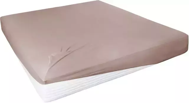 Простыня Primera "тонкий джерси с эластаном", изготовлена из 95 % чесаного хлопка и 5 % эластана 90-120х200-220 см, 1 шт., светло-коричневый