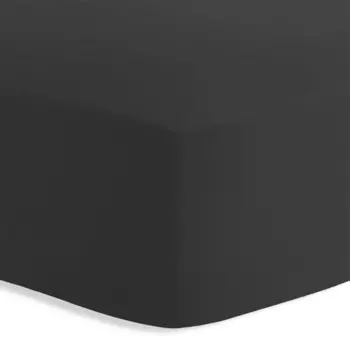 Простыня приталенного кроя плотного черного хлопка Amo Lacasa, черный
