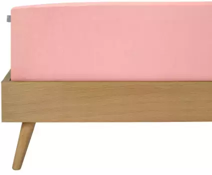 Простыня Schiesser "Джесси из 100% хлопка", для матрасов высотой до 22 см, СДЕЛАНО В ЗЕЛЕНОМ цвете от OEKO-TEX 150х200 см, 1 шт., розовый