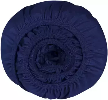 Простыня Schiesser "Flexi из 95 % хлопка и 5 % эластана премиум-качества", подходит для высоких матрасов и кроватей с пружинными матрасами, выполнена в зеленом цвете 150х200 см, 1 шт., темно-синий
