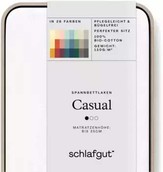 Простыня Schlafgut CASUAL хлопковая 90-100х190-200 см, цвет full-white