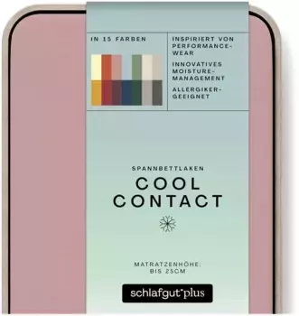 Простыня Schlafgut "Cool Contact", 100% гребённая микрофибра 120-130х200 см, 1 шт., фиолетовый