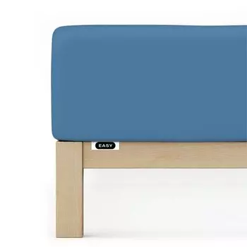 Простыня schlafgut Jersey Elasthan, 120x40x220 см цвет blue mid