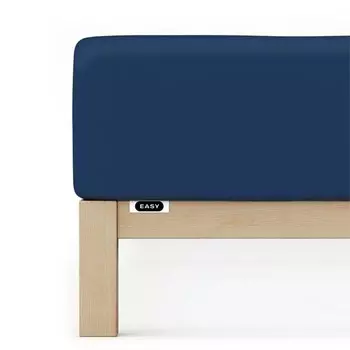 Простыня schlafgut Jersey Elasthan, 120x40x220 см цвет blue deep