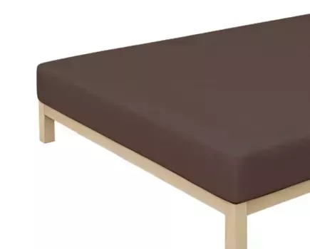 Простыня Schlafgut, коричневый