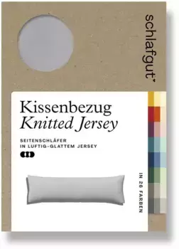 Простыня Schlafgut "Pure Split-Topper", СДЕЛАНО В ЗЕЛЕНОМ ЦВЕТЕ от OEKO-TEX 180-200х200-220 см, 1 шт., серый