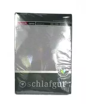 Простыня Schlafgut трикотажная с эластаном 5015T - графит