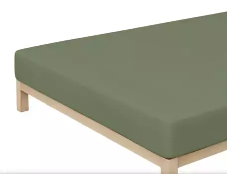 Простыня Schlafgut, зеленый