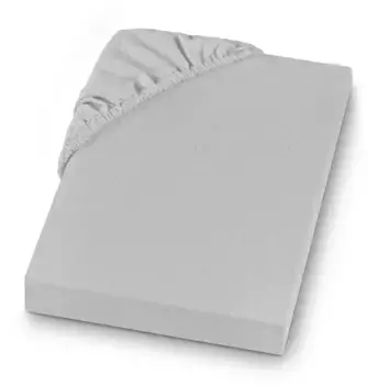 Простыня SETEX на подгонке " Мелкий лен по размеру. 70х140, 90х200, 140х200 или 180х200 см", для матрасов высотой до 23 см, зимних, простыней 90х200 см, 1 шт., цвет silberfarben