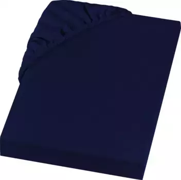 Простыня SETEX "Тонкая фланель REFIBRA", на 60 % состоящая из переработанных волокон 100х200 см, 1 шт., темно-синий