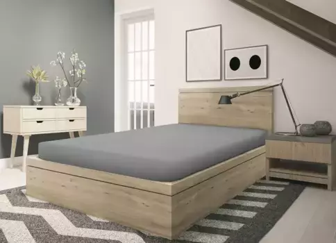 Простыня SETEX "тонкая фланелевая простыня GOTS", изготовленная из сертифицированного органического хлопка 100х200 см, 1 шт., светло-серый