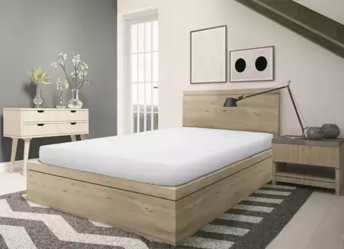 Простыня SETEX "тонкая фланелевая простыня GOTS", изготовленная из сертифицированного органического хлопка 180х200 см, 1 шт., белый