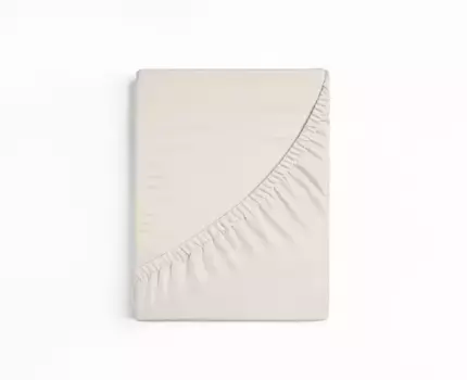 Простыня Sleepstyle "SleepStyle, изготовленная из 100% хлопка", сохраняет форму и проста в уходе, для матрасов высотой до 20 см 90-100х190-200 см, 1 шт., цвет schnee