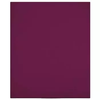 Простыня The Living Store на подгонке 2 шт. трикотаж бордовый красный 100х200 см хлопок