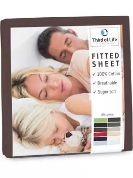 Простыня Third of Life, темно-коричневый