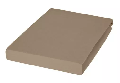 Простыня TOPPER Jersey Janine, светло-коричневый/серо-коричневый