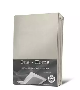 Простыня-топпер на подкладке простыня натуральный 140х200 - 160х200 плотный трикотаж хлопок One-Home