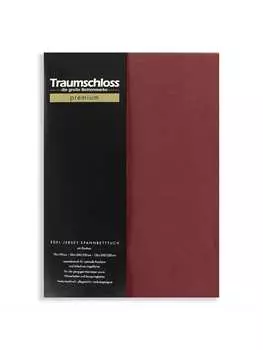 Простыня Traumschloss, бордо