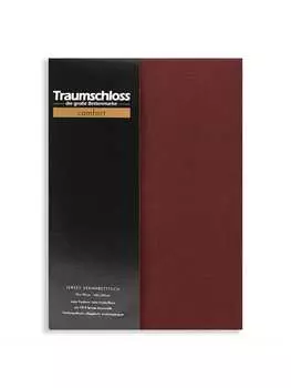 Простыня Traumschloss, бордо