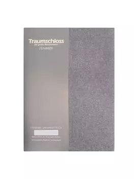 Простыня Traumschloss Feinbiber, антрацит