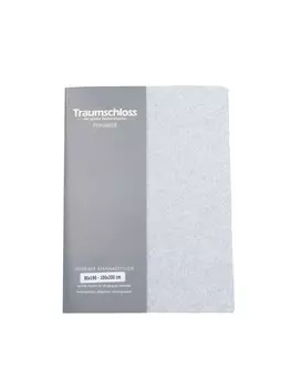 Простыня Traumschloss Feinbiber, светло-серый