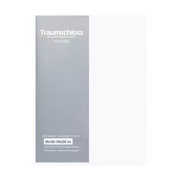 Простыня Traumschloss из тонкого льна 90-100 x 200 см, дизайн из белого тонкого льна для дополнительного тепла в холодные дни