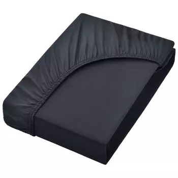Простыня трикотажная, 100% хлопок, 140х200см, черная NatureMark