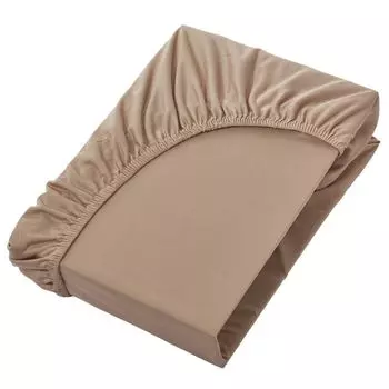 Простыня трикотажная, 100% хлопок, 200х220см, песочный NatureMark