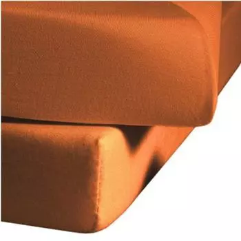 Простыня трикотажная Fleuresse Mako Jenny C цвет терра 5215 размер: 100х220 см