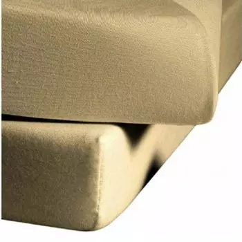 Простыня трикотажная Fleuresse Mako Jenny C цвет бежевый 2043 размер: 120х200 см