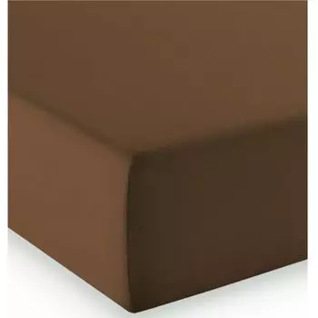 Простыня трикотажная Fleuresse Mako комфорт цвет темно-коричневый 8018 размер: 180х200 см