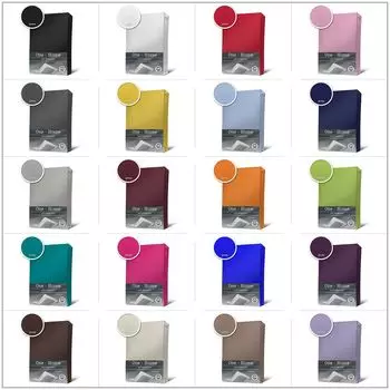 Простыня трикотажная хлопчатобумажная 90х200 140х200 180х200 и топпер..., размер: 70 х 140 см детская простыня, цвет: голубой One-Home, светло-синий