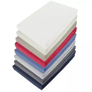 Простыня трикотажная приталенная 140х200 см из 100% хлопка белого цвета Casa Colori