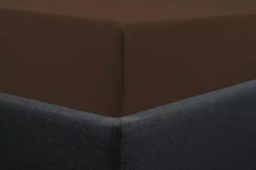 Простыня трикотажная приталенная 80х200 шоколадно-коричневого цвета! KS Handel 24