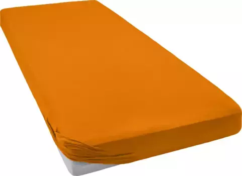 Простыня Вellana "Mako-Jersey" хлопковая 90-100х190-200 см, цвет papaya