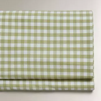 Простыня Zara Home Check, хаки