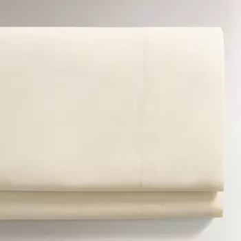 Простыня Zara Home Cotton Percale 200 Thread Count, бледно-желтый