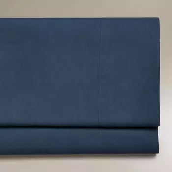 Простыня Zara Home Cotton Percale 200 Thread Count, синий