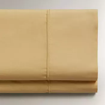 Простыня Zara Home Cotton Percale 300 Thread Count, горчично-желтый