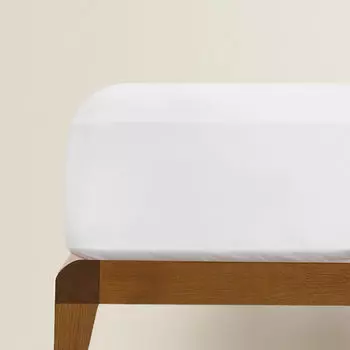 Простыня Zara Home Cotton Percale, 500 нитей, белый